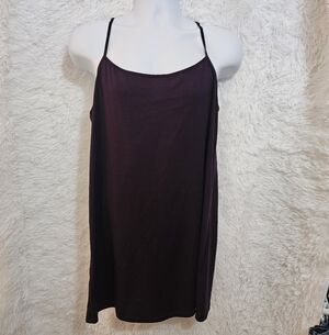 G.H. Bass & Co. Deep Purple Tank Top Xl Adjustable Straps